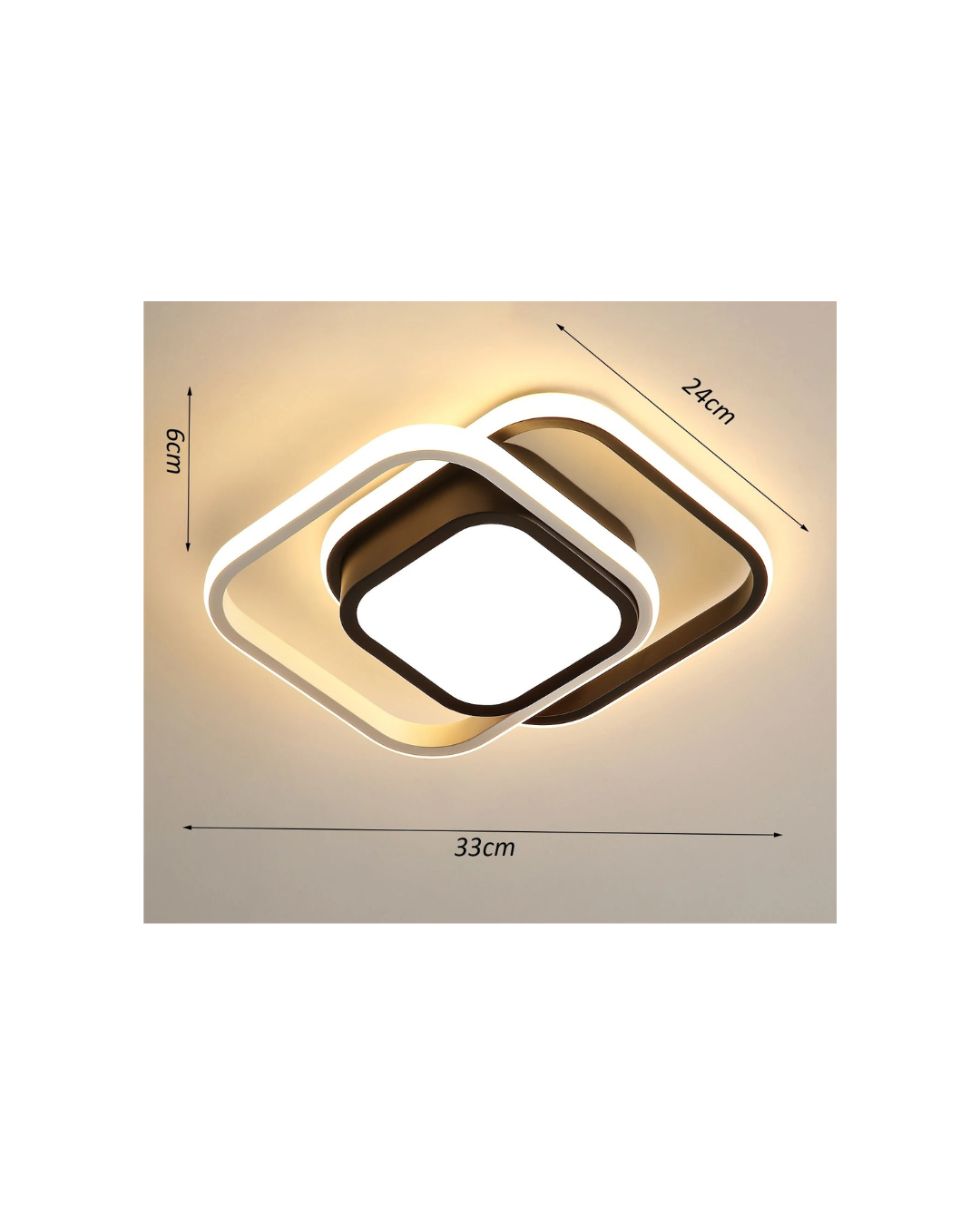 Kvadratinė LED lubų lempa