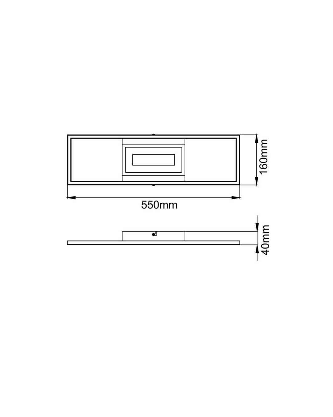 Lubinis LED šviestuvas BRILLIANT