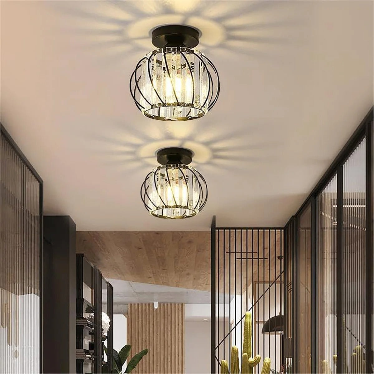 Klasikinio stiliaus lubų lempa