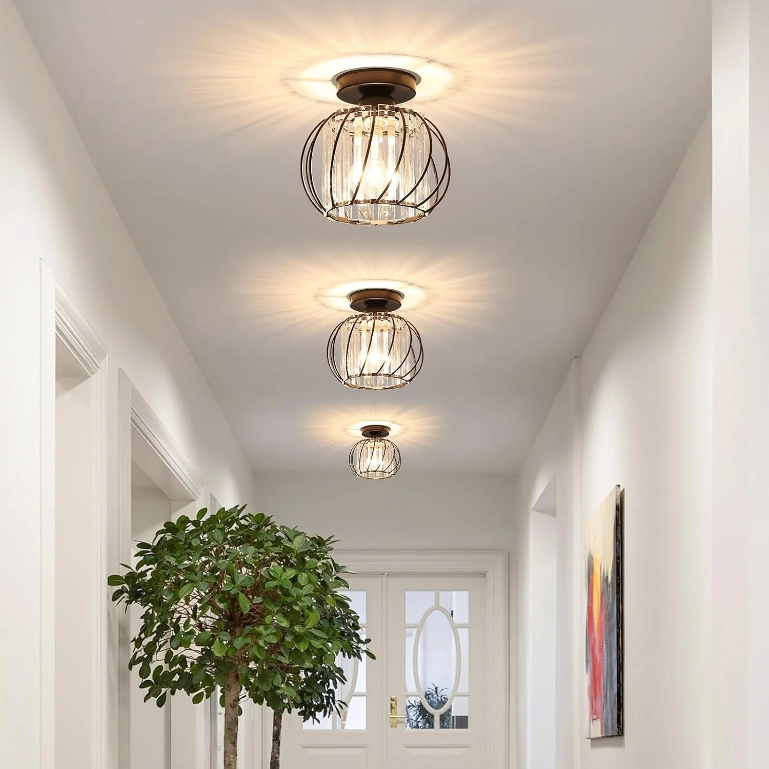 Klasikinio stiliaus lubų lempa