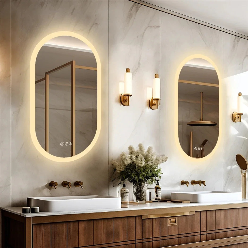 Ovalus LED veidrodis