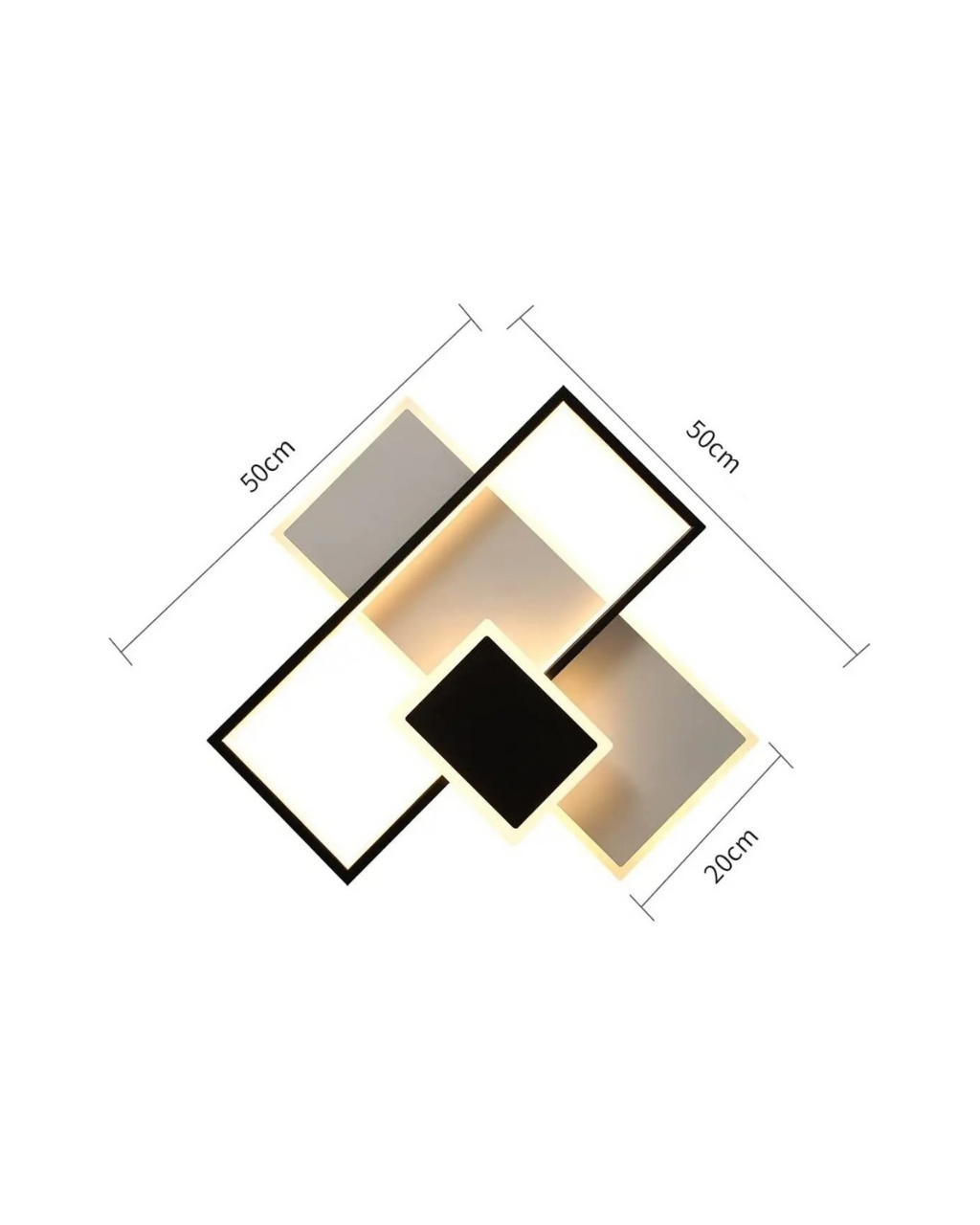 Modernus LED šviestuvas su nuotoliniu valdymu