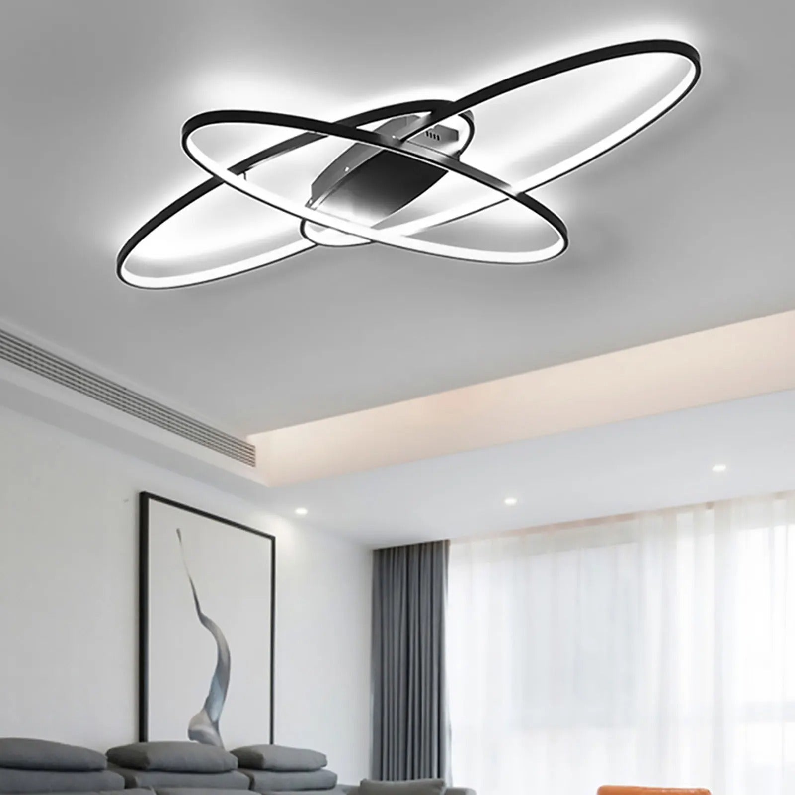 Modernus geometrinis LED lubų šviestuvas