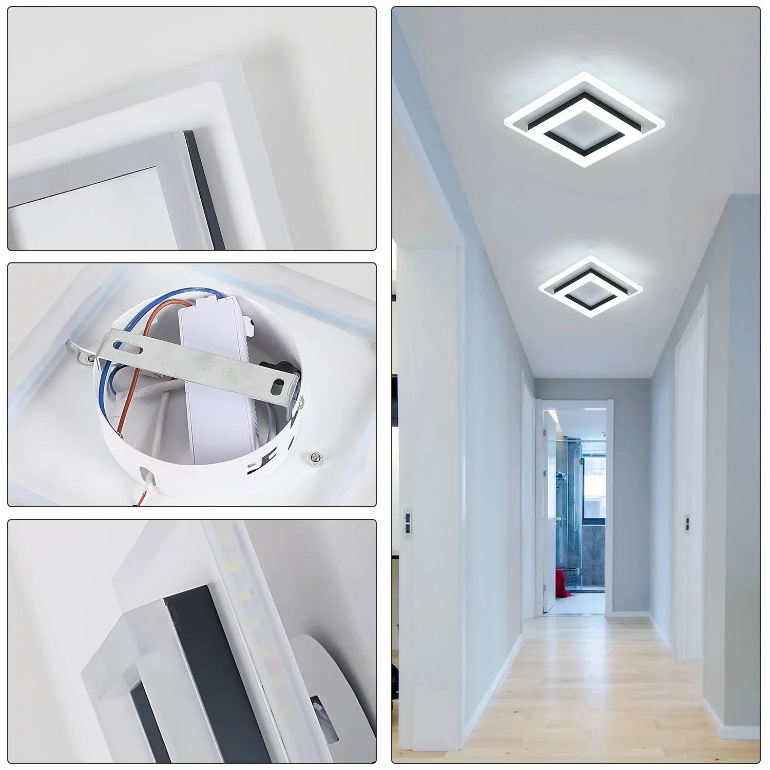 Modernus LED lubų šviestuvas