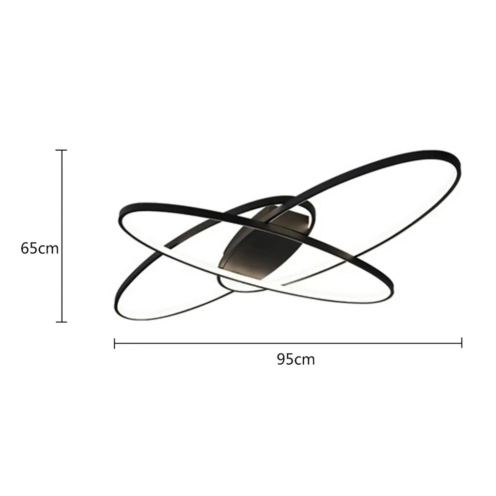Modernus geometrinis LED lubų šviestuvas