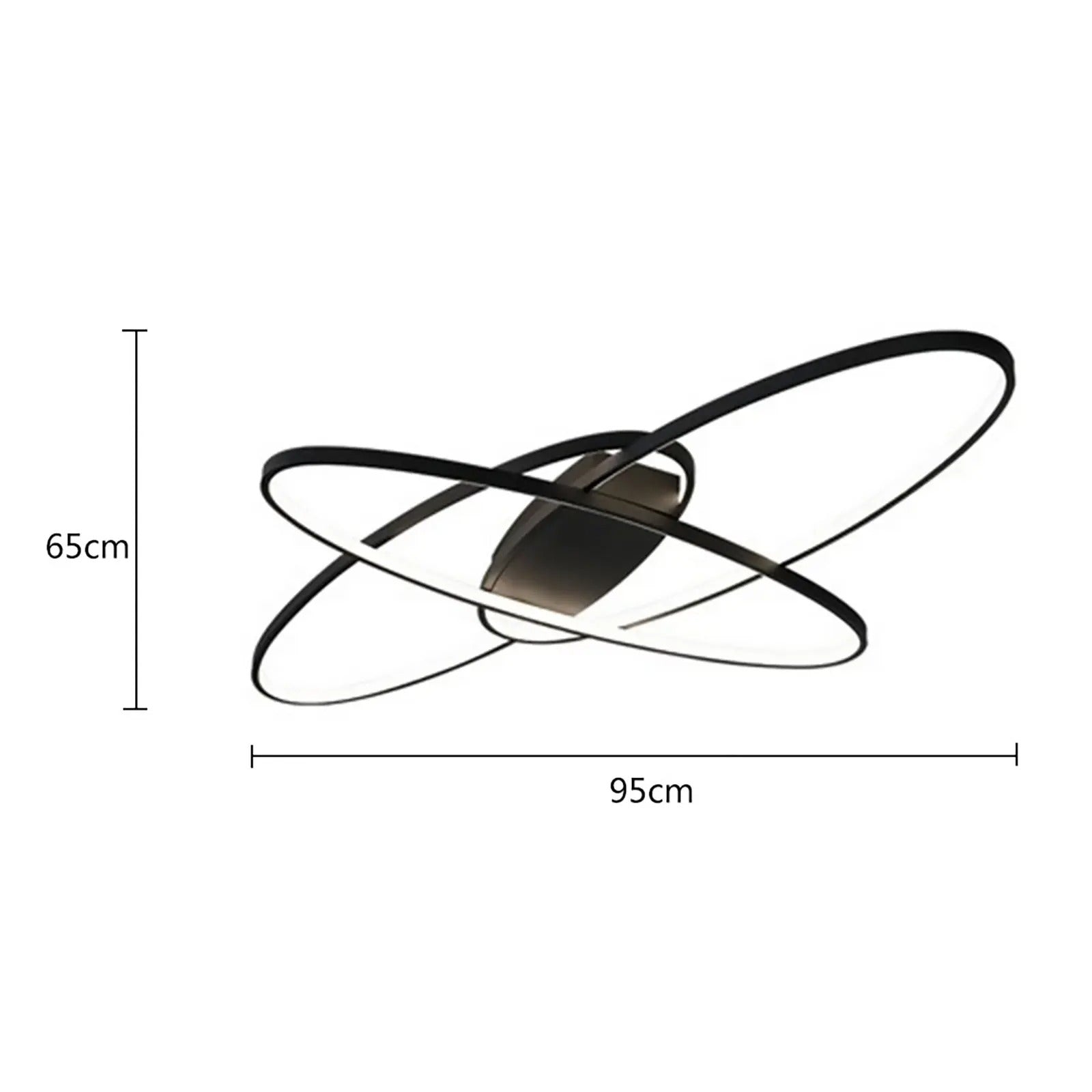 Modernus geometrinis LED lubų šviestuvas